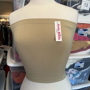 Kuda Moda Tan Strapless Top